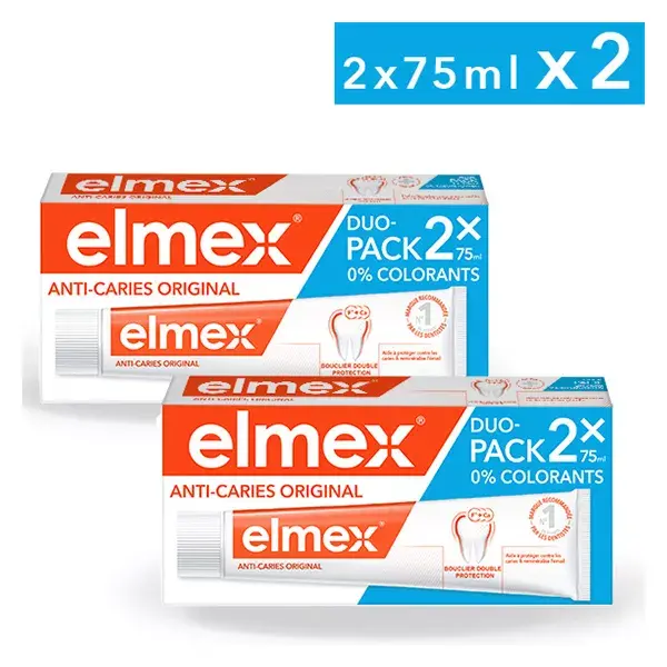Elmex Dentifrice Anti-carie 4x75ml