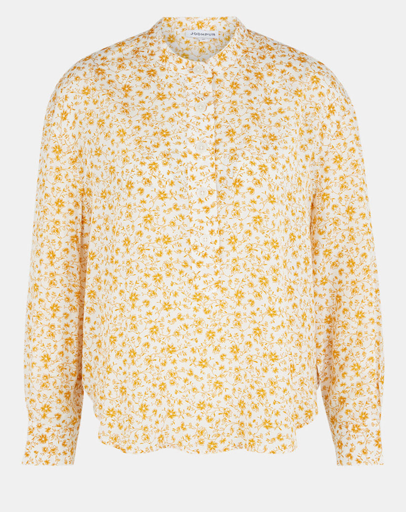 Jodhpur Blouse fluide Anita imprimé floral beige/jaune