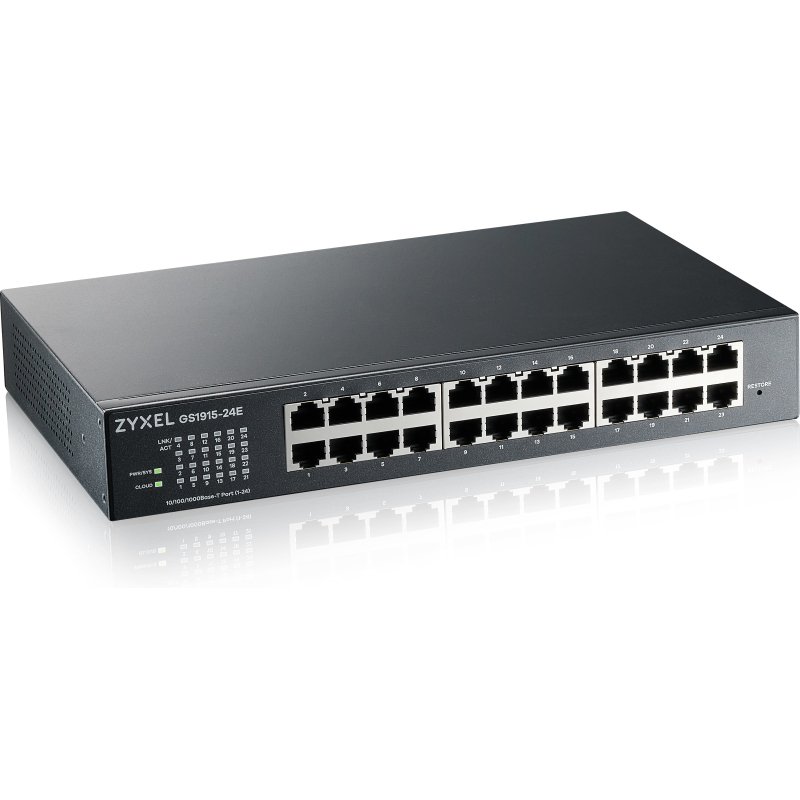 Zyxel GS1915-24E Géré L2 Gigabit Ethernet (10/100/1000) 1U Noir