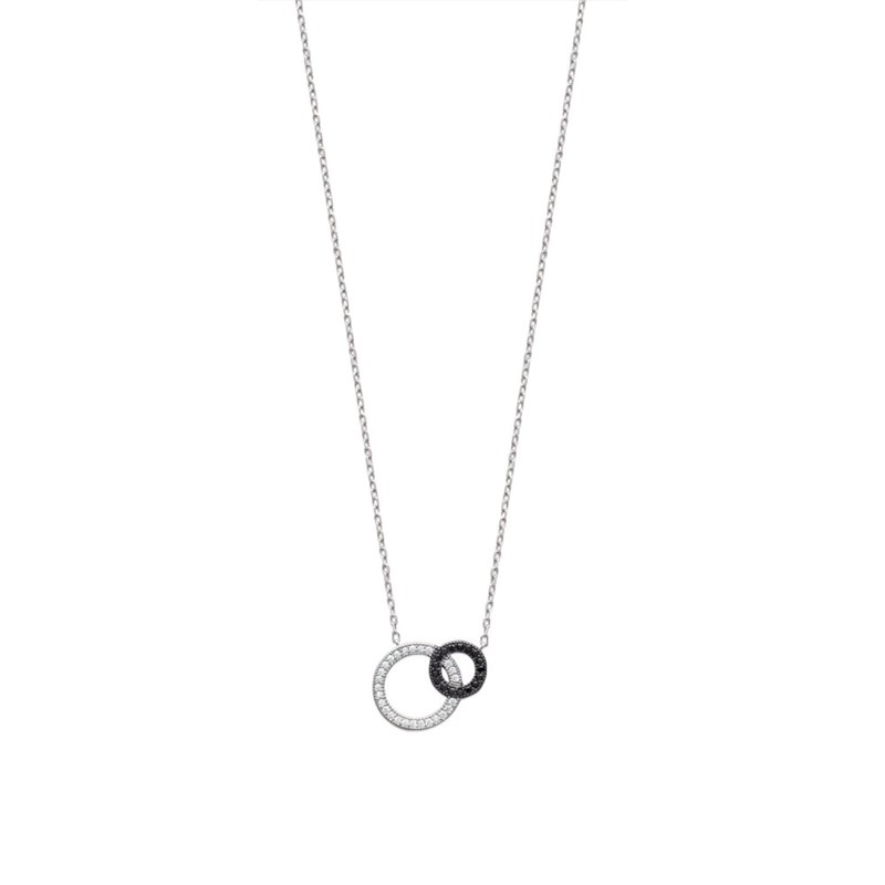 Collier Femme - Argent 925 - Oxyde de zirconium - Longueur : 45 cm