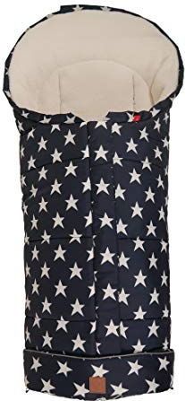 Kinderwagenvoetenzak Star Print Outside, navy