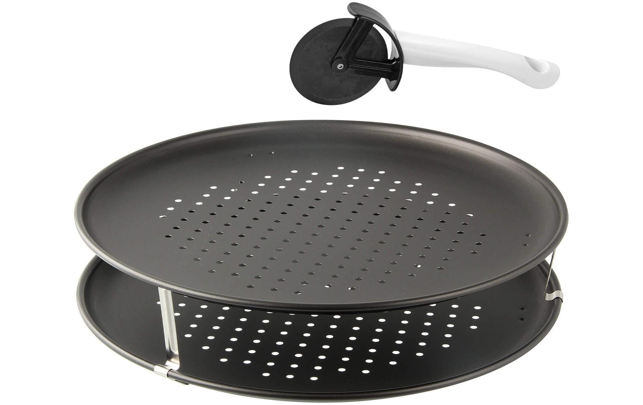 Zenker Pizzablech »Special – Countries Ø 32 cm, 3-teilig« Stahlblech
