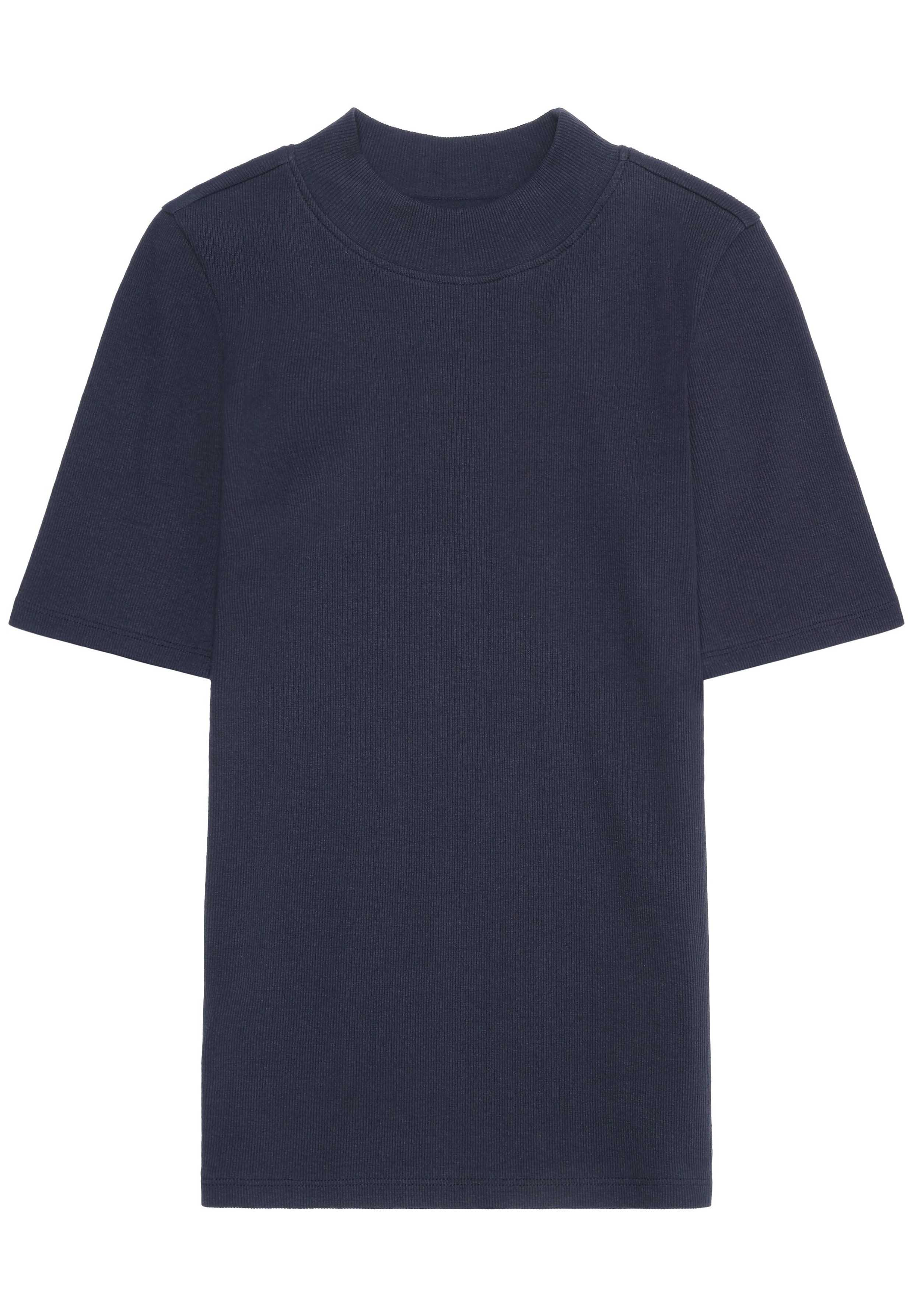 Knowledge Cotton Apparel T-Shirt Rib High Neck Night Sky