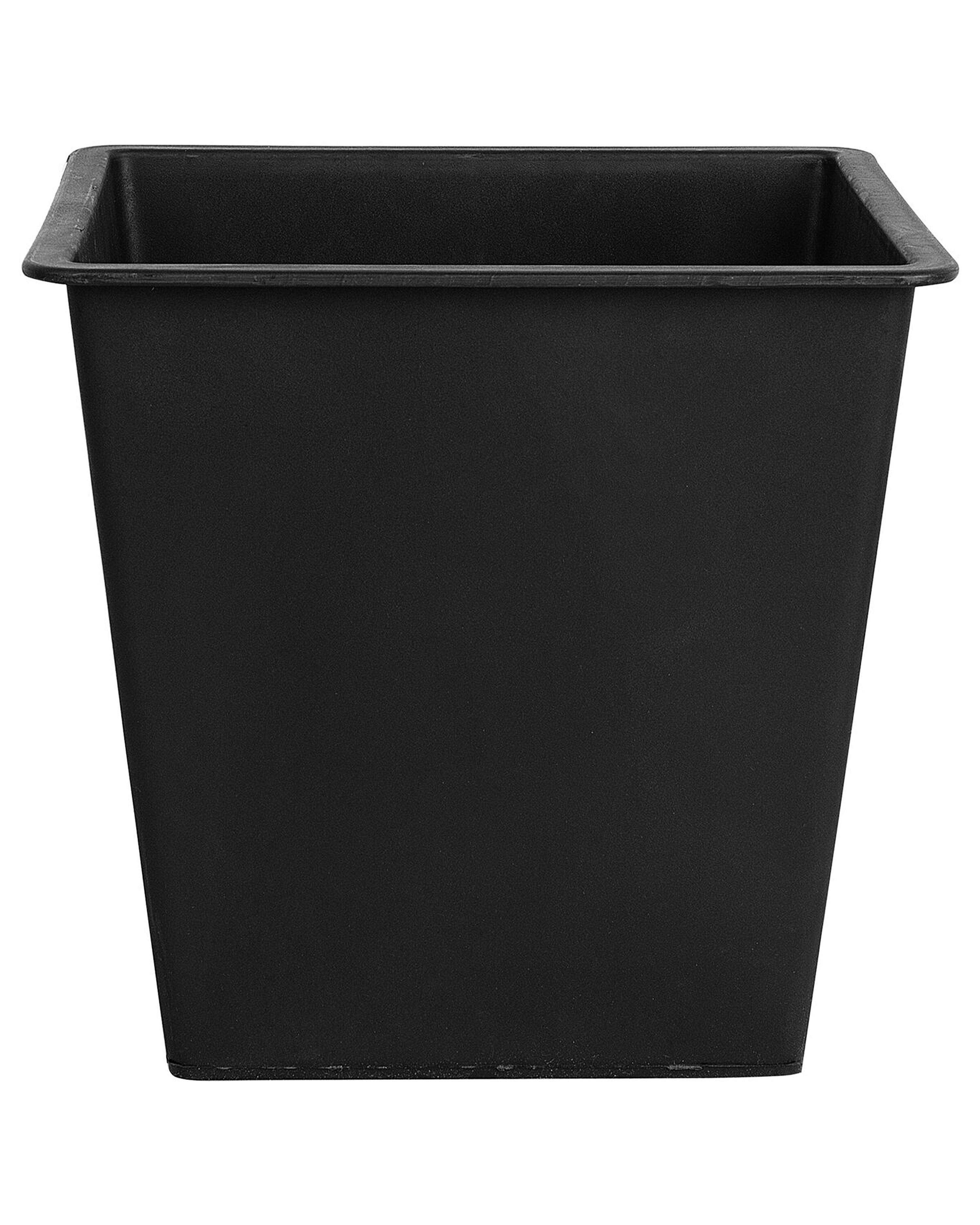 Set van 3 bloempotten BALZO 42 cm Zwart