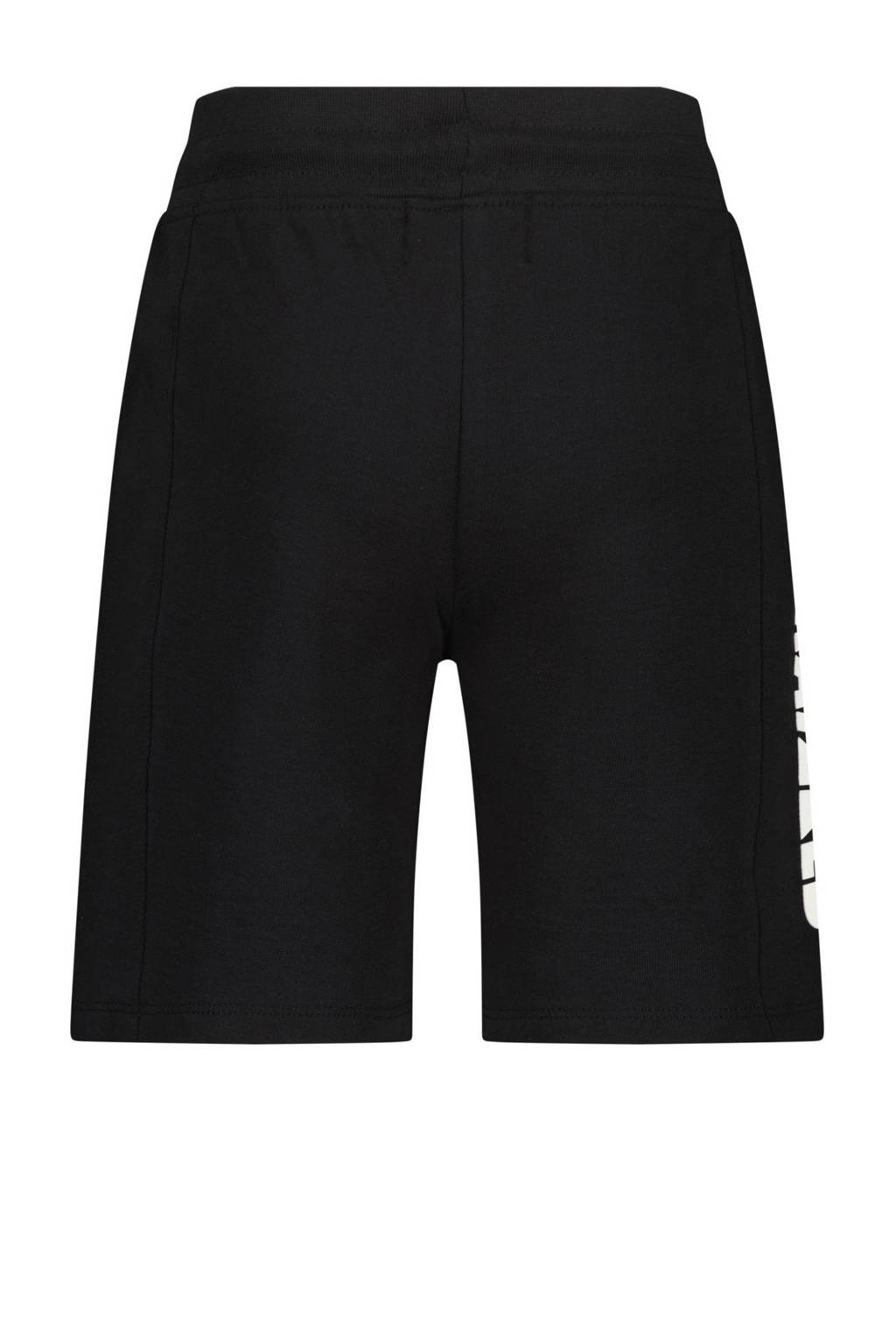 Raizzed sweatshort Djordy met logo zwart