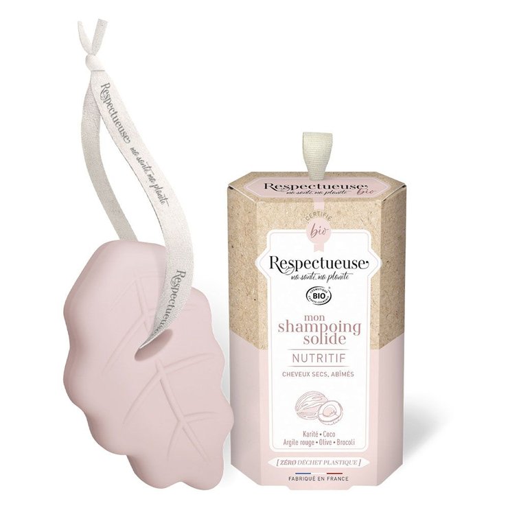 Shampoing Solide Nutritif Bio 75g parfum naturel Karité Respectueuse
