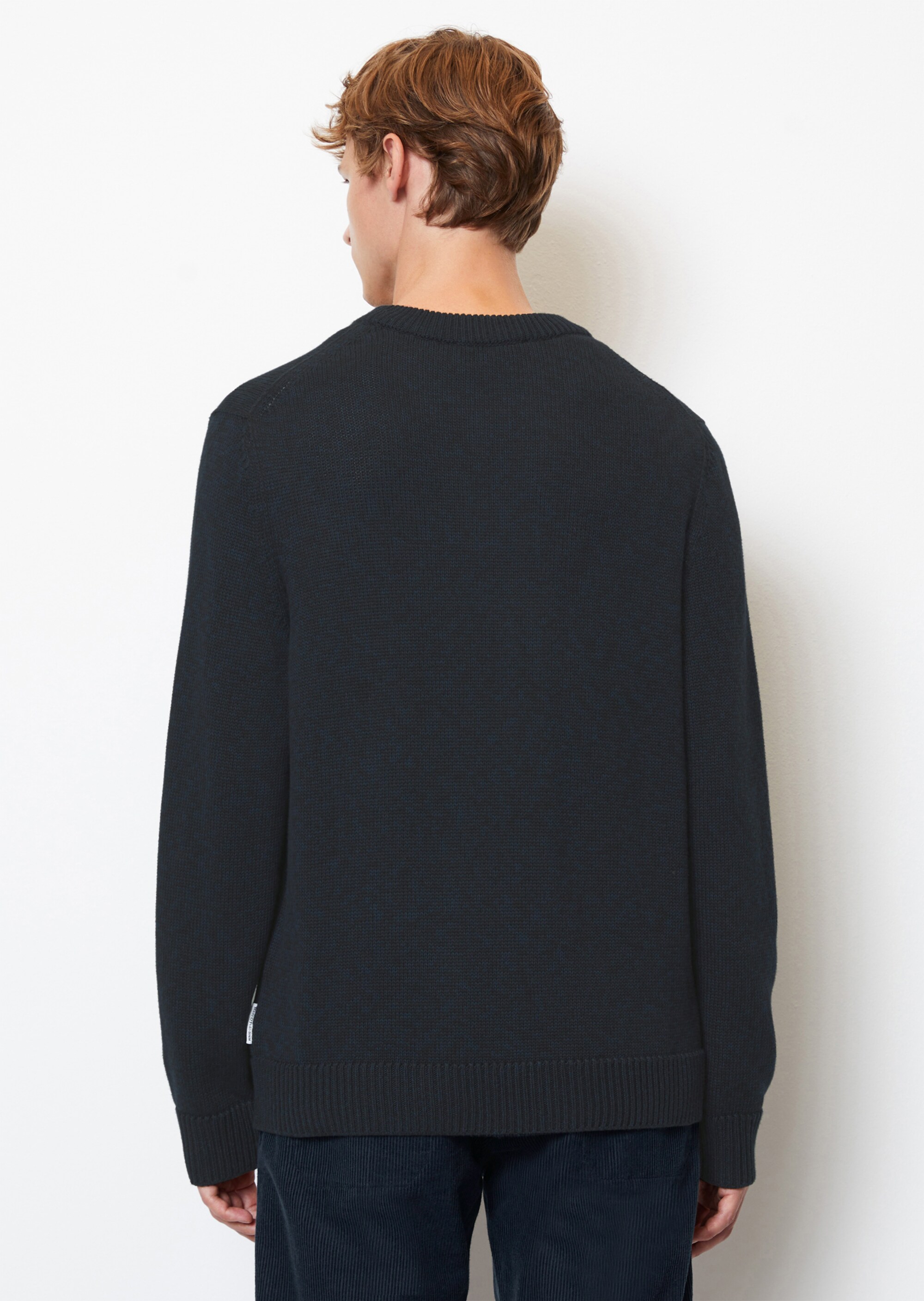 Pullover regular aus zweifarbigem Bio-Baumwoll-Garn