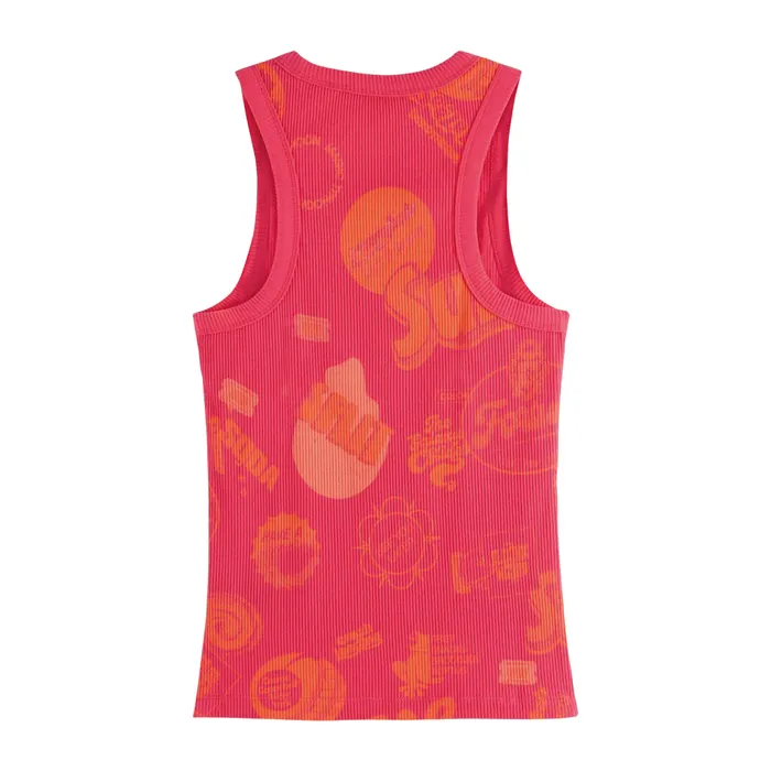 Scotch & Soda Printed Rib Tanktop Dames