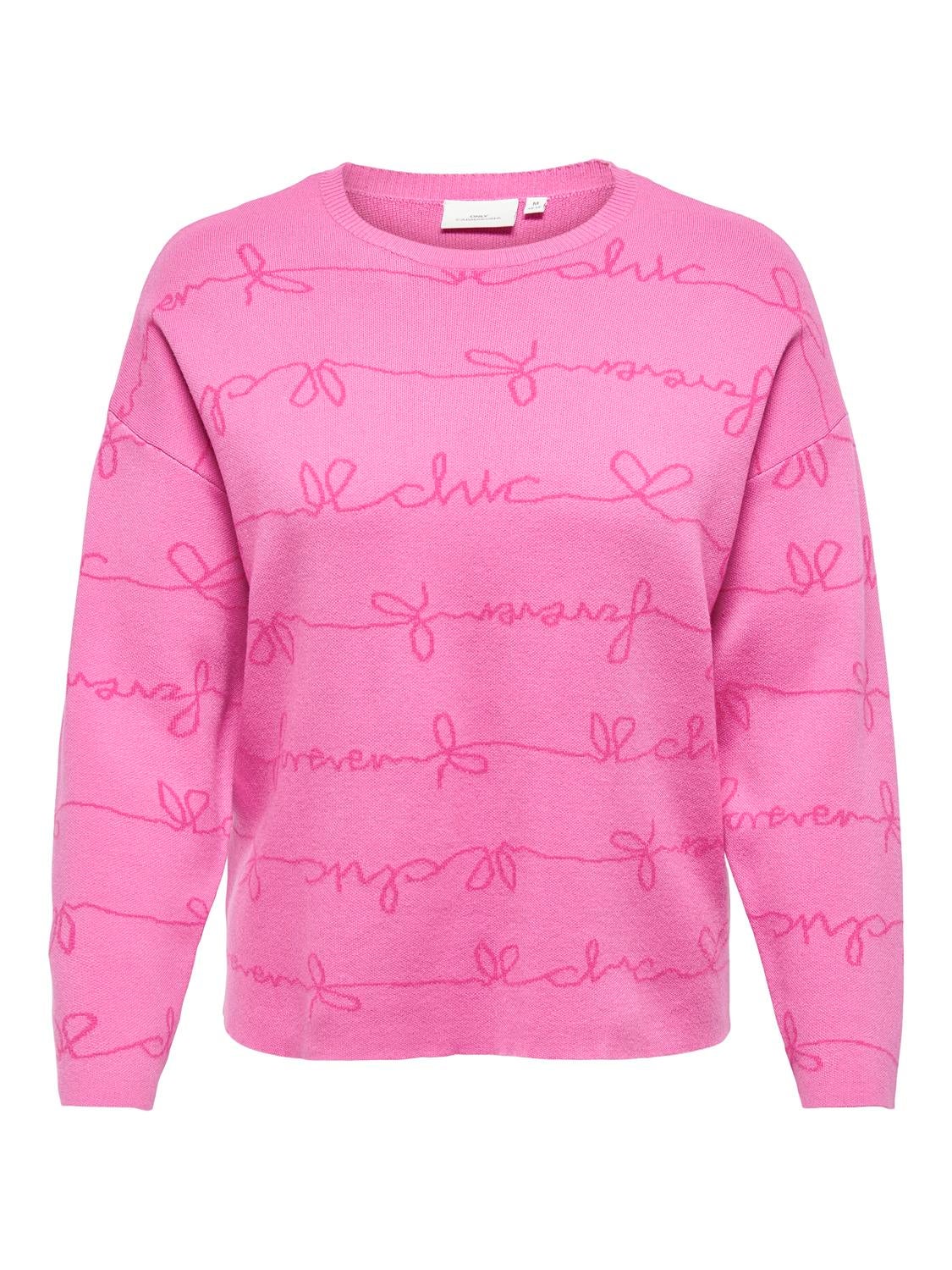 CAREVERLY Strickpullover Super Pink
