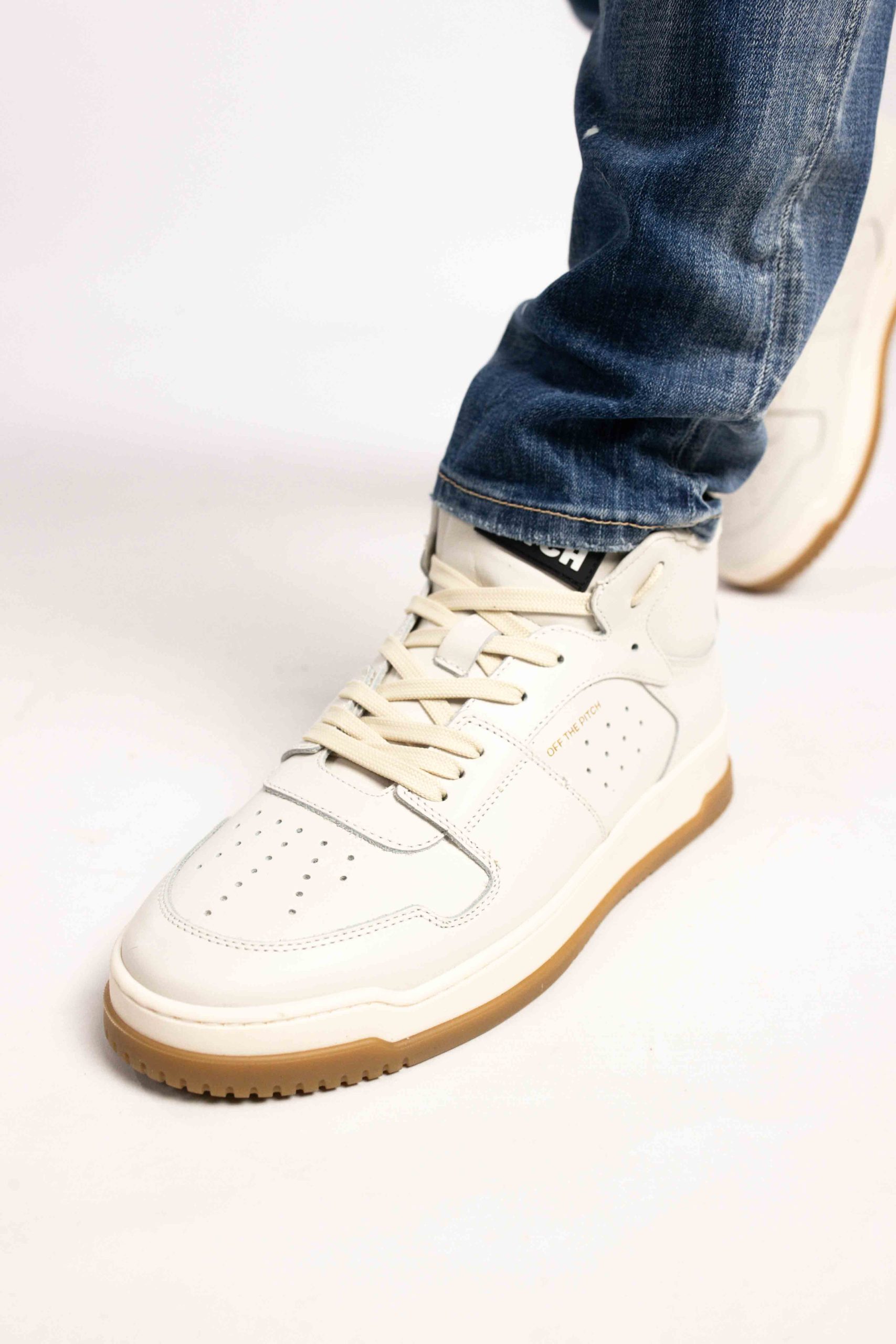 Off The Pitch Supernova Mid Sneakers Heren Lichtgrijs/Zwart