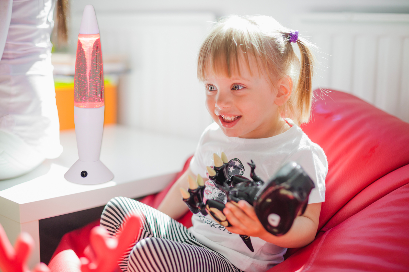 LED-Tischleuchte TORNADO - weiß - 36 cm