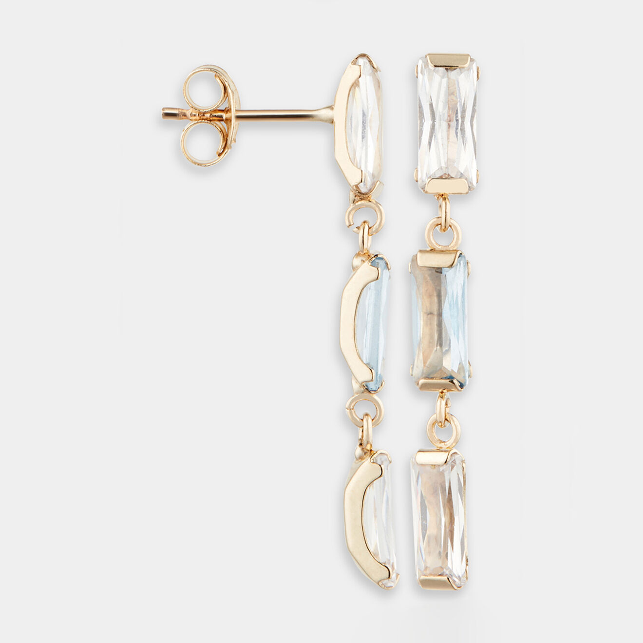 By Colette Boucles d'oreilles Aisha Zirconium or jaune