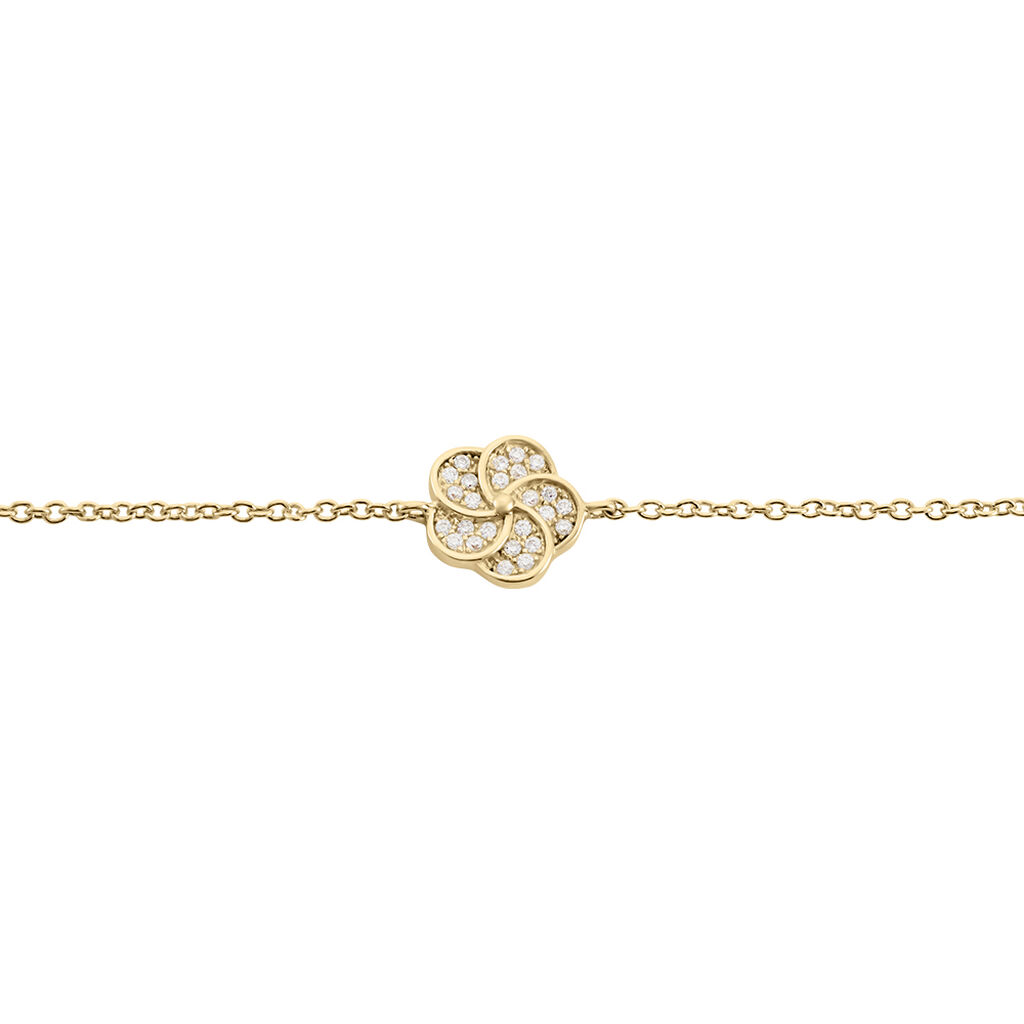 Bracelet Doroteia Plaqué Or Jaune Oxyde De Zirconium