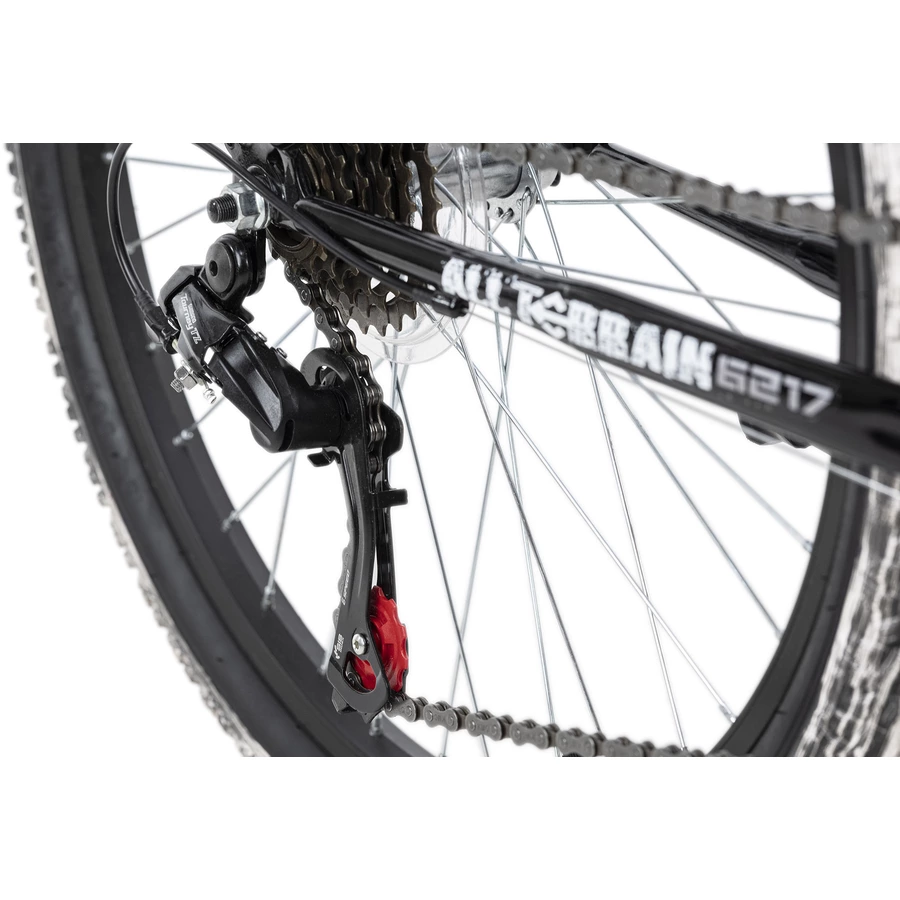 KS Cycling Kinderfahrrad 24'' Crusher Schwarz-Weiß