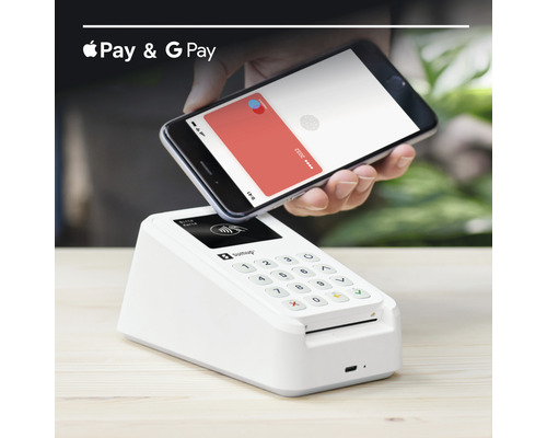 SumUp EC en creditcardlezerset 3G + WiFi incl. oplaadstation, bonprinter