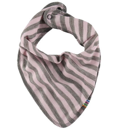 Joha Babylätzchen - Wolle - Rosa/Grau
