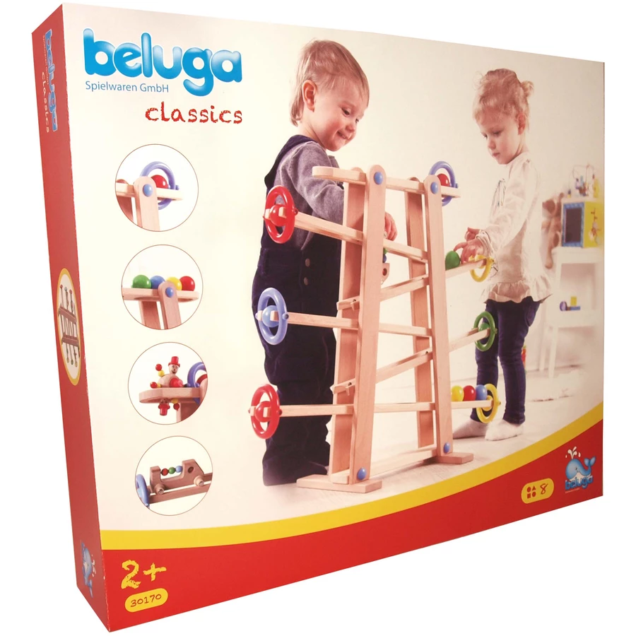 beluga Kugelbahn Rollipop mit 7 Rollelementen