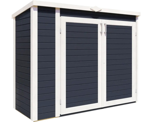 Tuinhuis/fietsenstalling/vuilnisbak Bertilo Multi-Box 3 200x82x163 cm antraciet