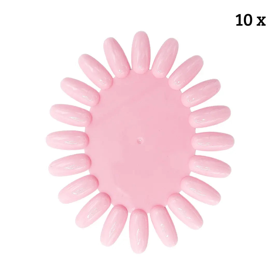 10pc. Nail Wheels Pink
