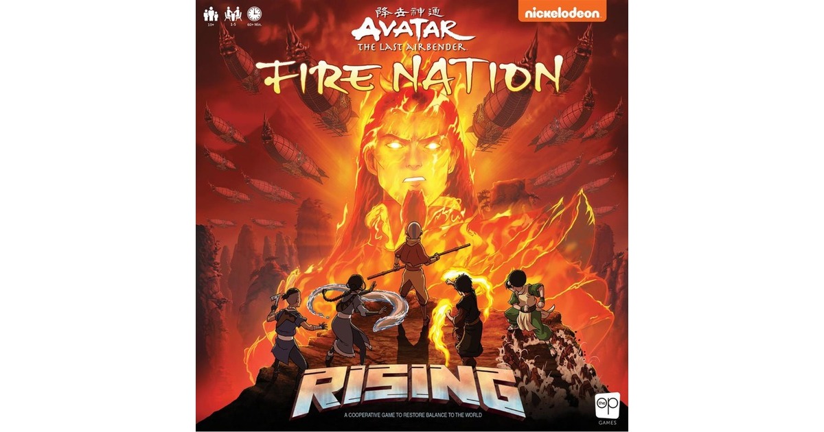 European Player NetworkRising - Avatar the last airbender: Fire Nation Bordspel  (Engels, 1 - 5 spelers, 60 minuten, Vanaf 10 jaar)