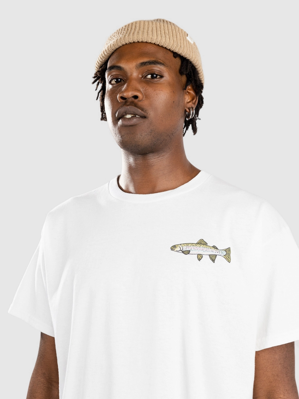 Dravus Hunt And Fish T-Shirt white