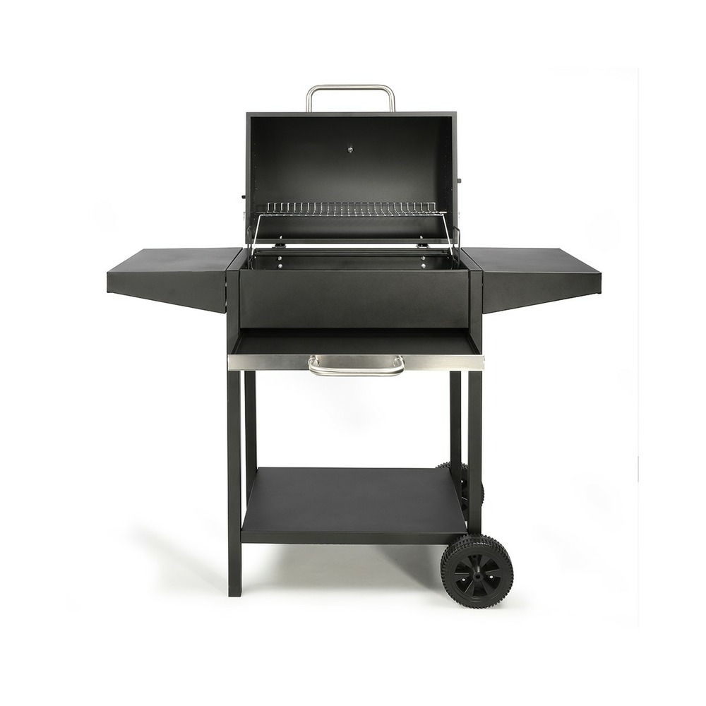 Barbecue à charbon avec desserte