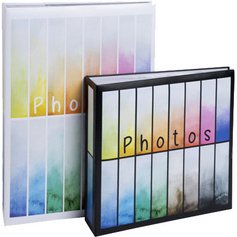 Album photo à pochettes 300 photos 10x15cm Rainbow - Blanc