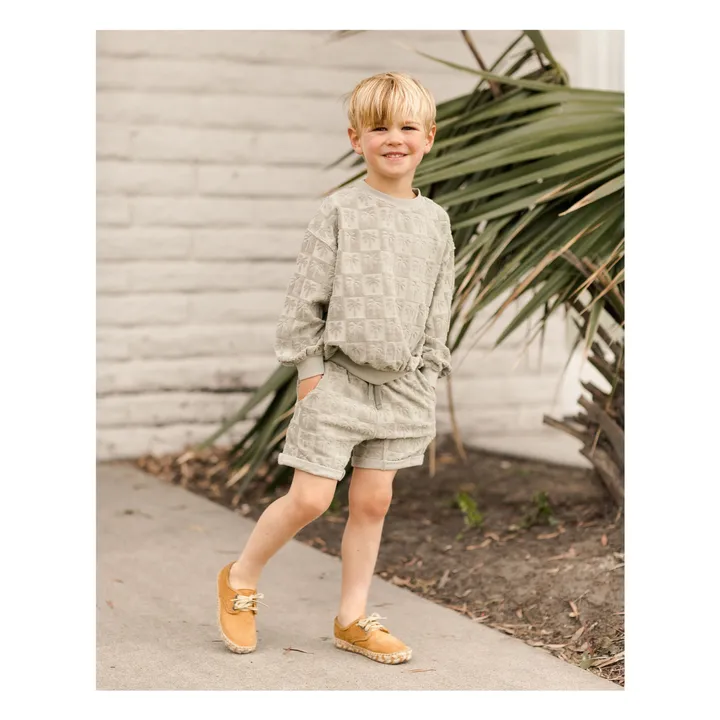 Rylee + Cru Sweat Eponge Palmiers | Sauge