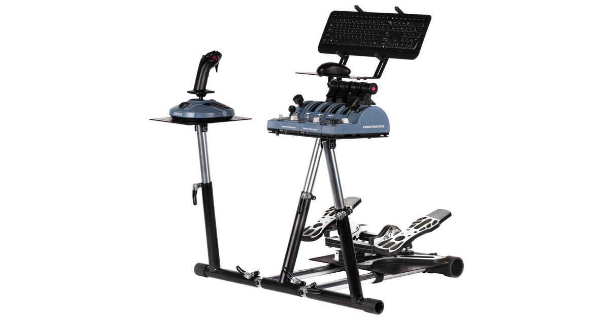 Wheel Stand ProDeluxe V2 Airbus houder  (Voor Thrustmaster TCA Airbus, MFG Crosswind, Thrustmaster T.Flight Rudder Pedals, Thrustmaster TPR)