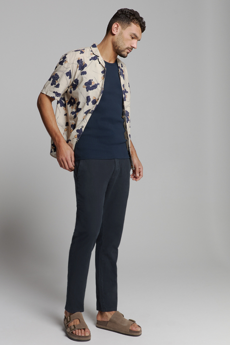 NO-EXCESS blauwe heren t-shirt