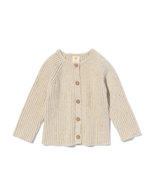 gilet maillé pour bébé écru