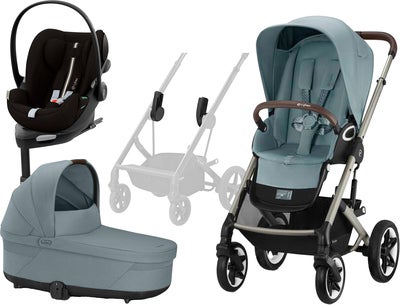 Cybex Talos S Lux Duovogn inkl. Cloud G Plus & Base, Stormy Blue/Taupe