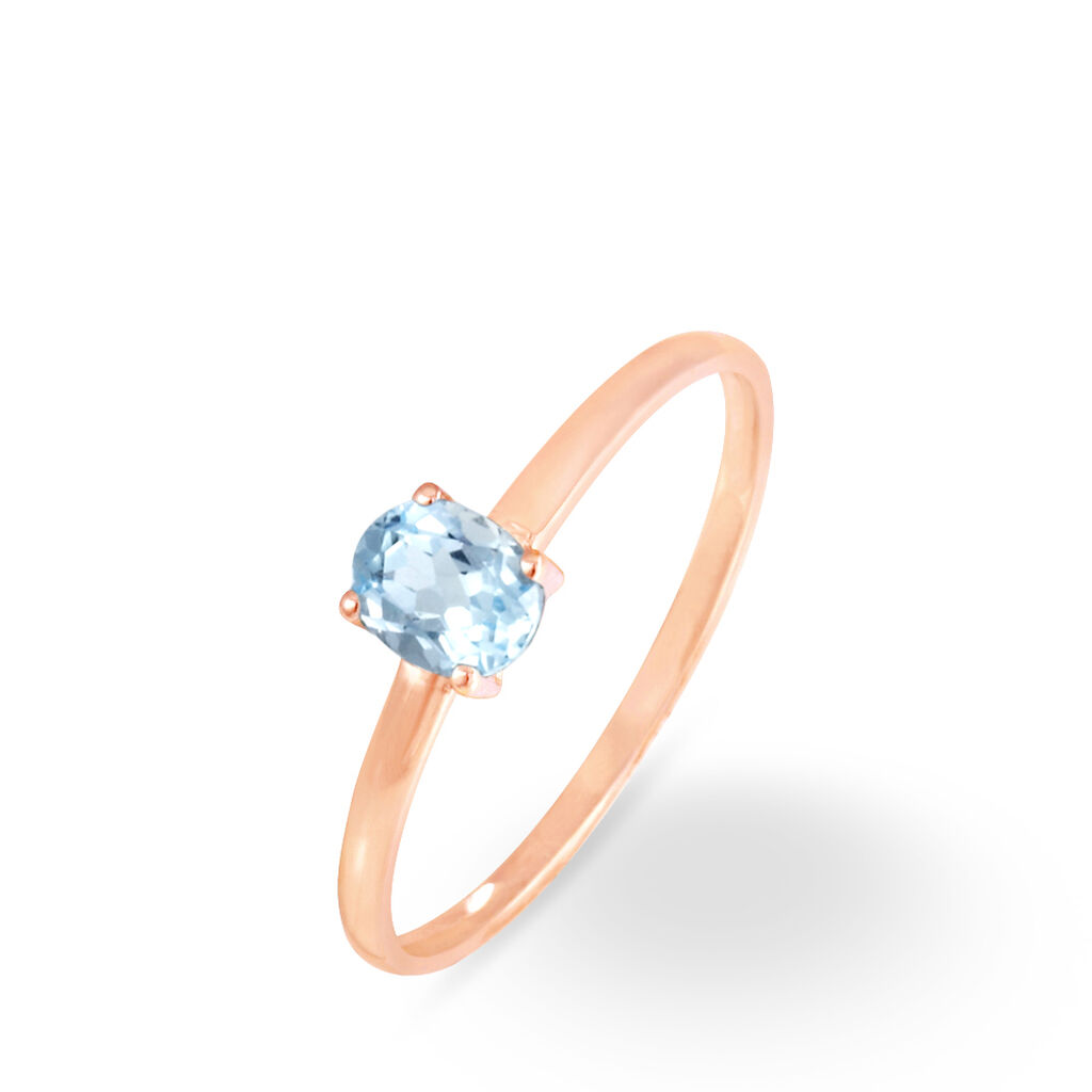 Bague Lily Or Rose Topaze