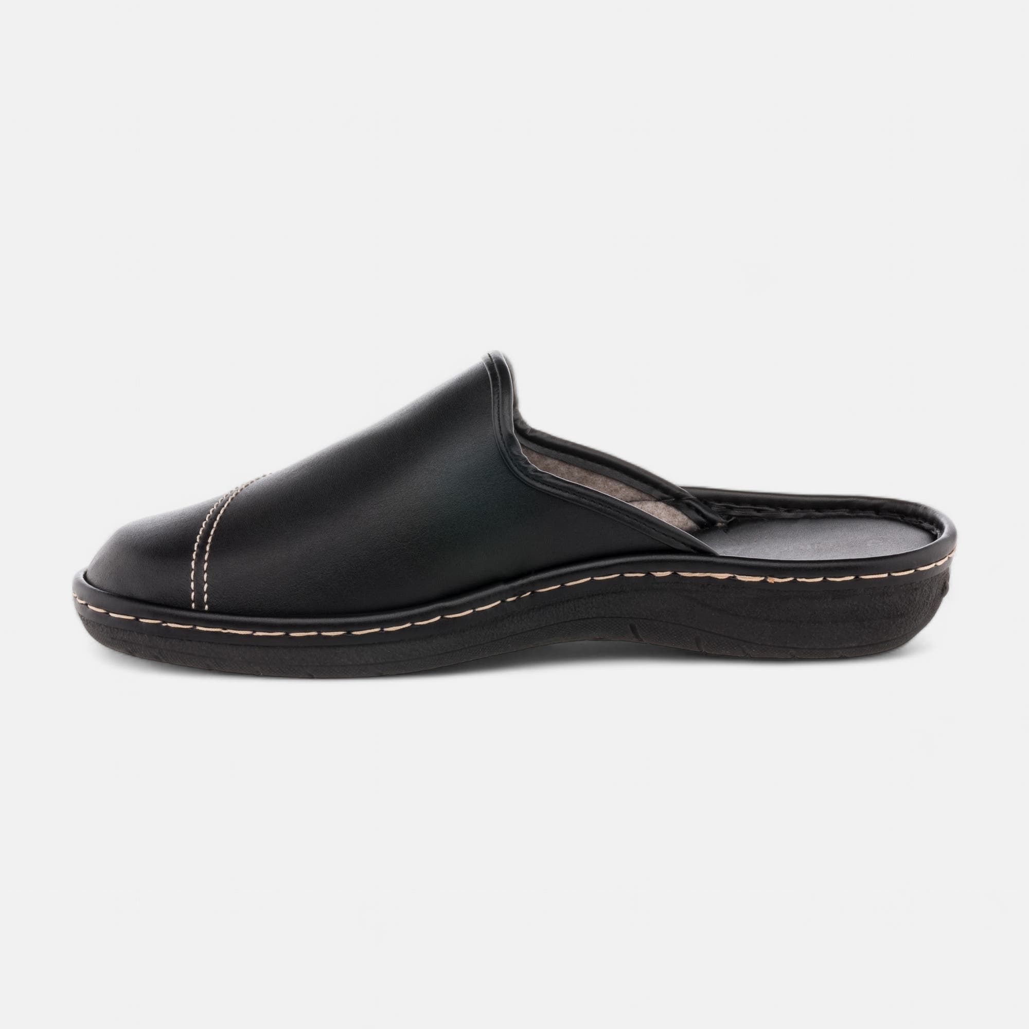 Pantoufles mules Homme noir