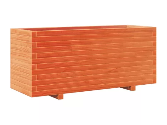 Jardinière bac lit surélevé bois marron 110 x 40 x 49.5 cm 02_0038433