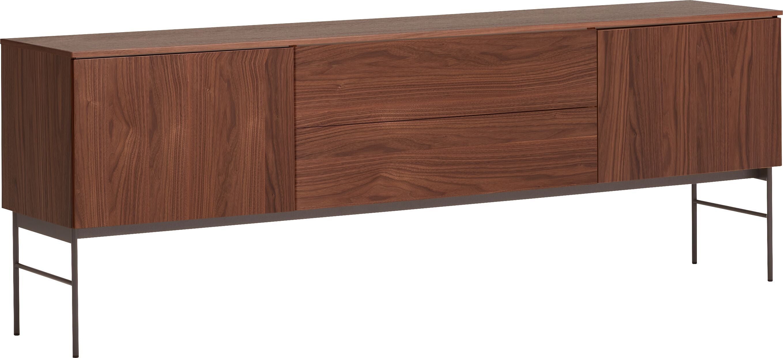 TILL Lowboard - Nussbaum / B: 196.0 cm x T: 41.0 cm x H: 69.6 cm