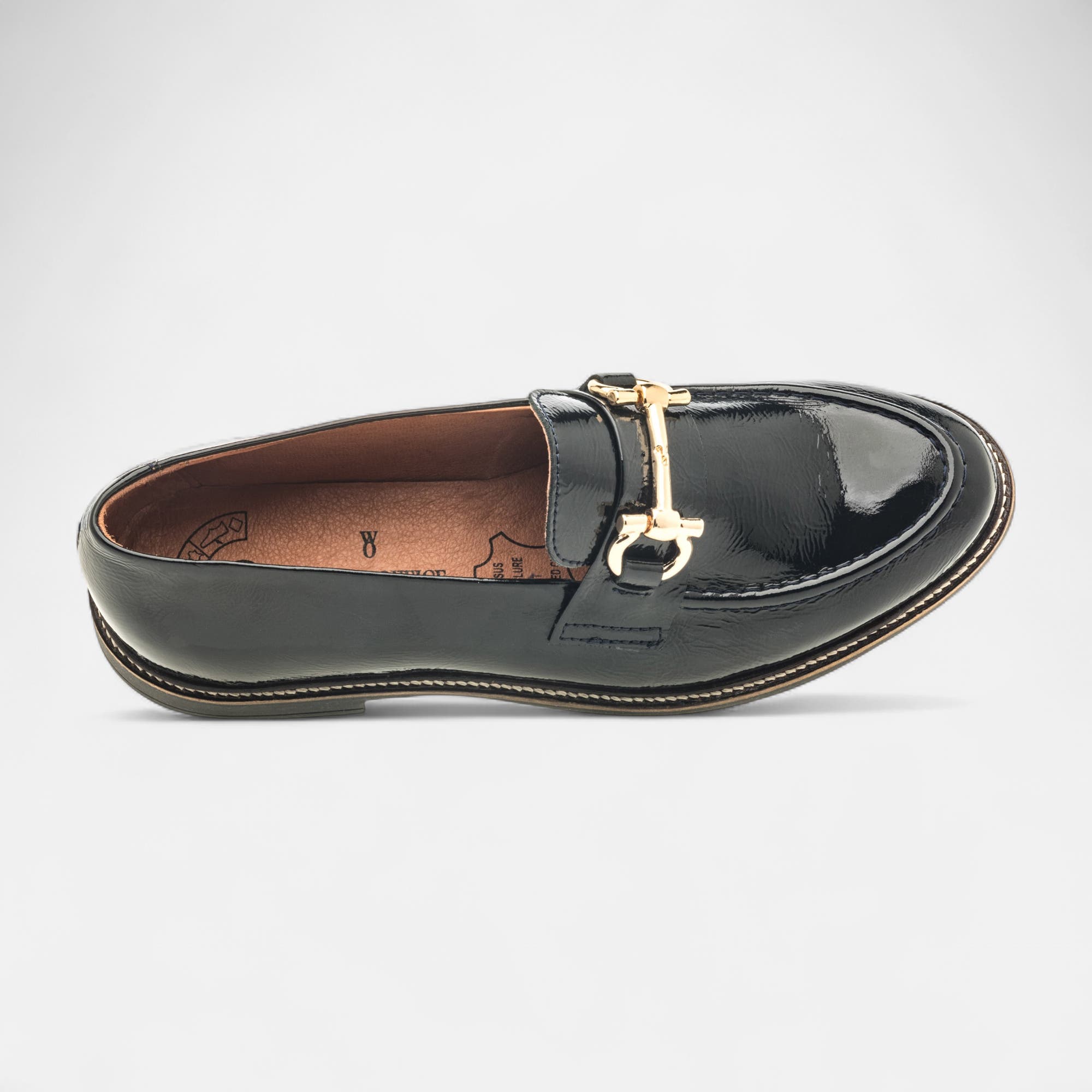 Mocassins Femme en cuir bleu marine