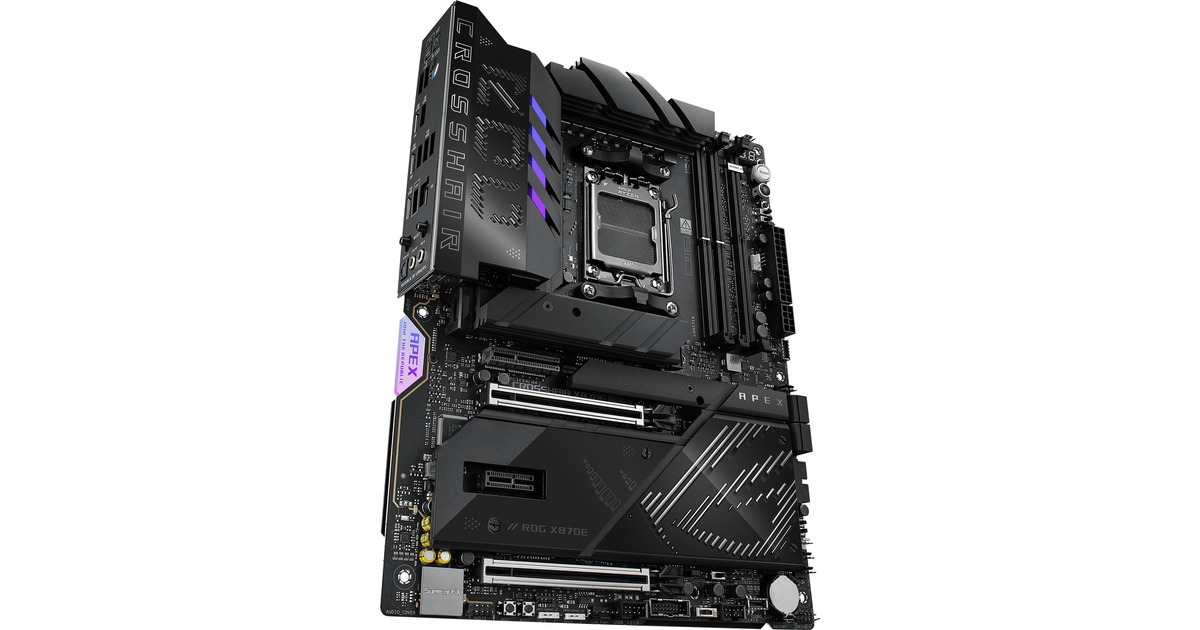 ASUSROG CROSSHAIR X870E APEX socket AM5 moederbord  (RAID, 5 Gb-LAN, Wi-Fi 7, BT 5.4, Sound, ATX)