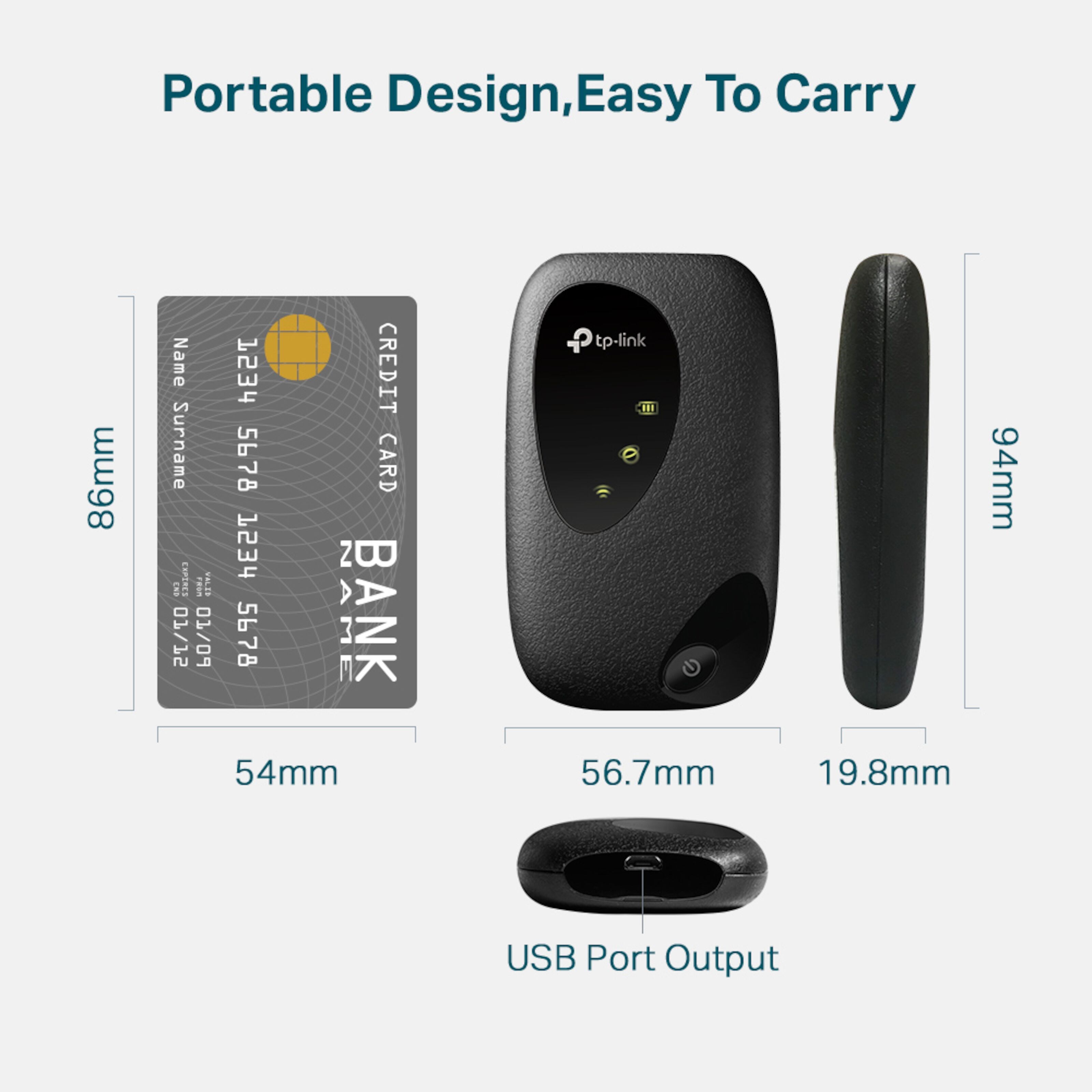TP-link M7200 4G-ruter med modem