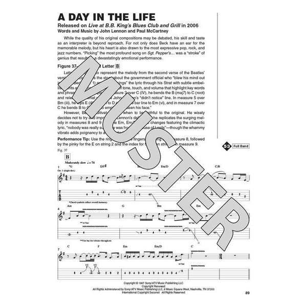 Hal Leonard Jeff Beck Guitar Signature