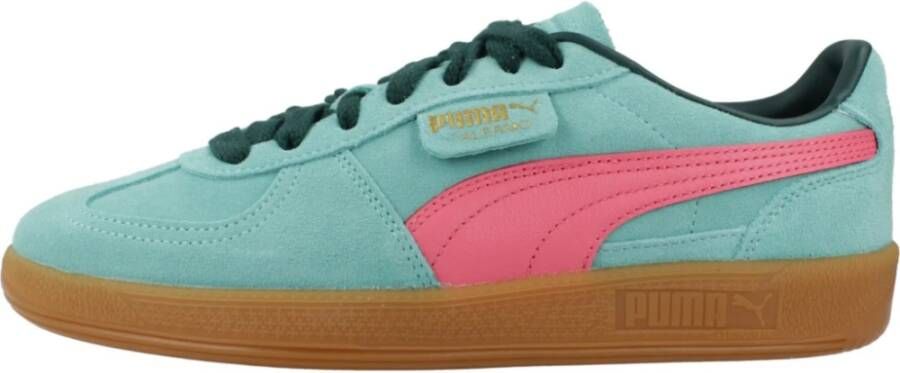 Puma Palermo sneaker van suède met leren details