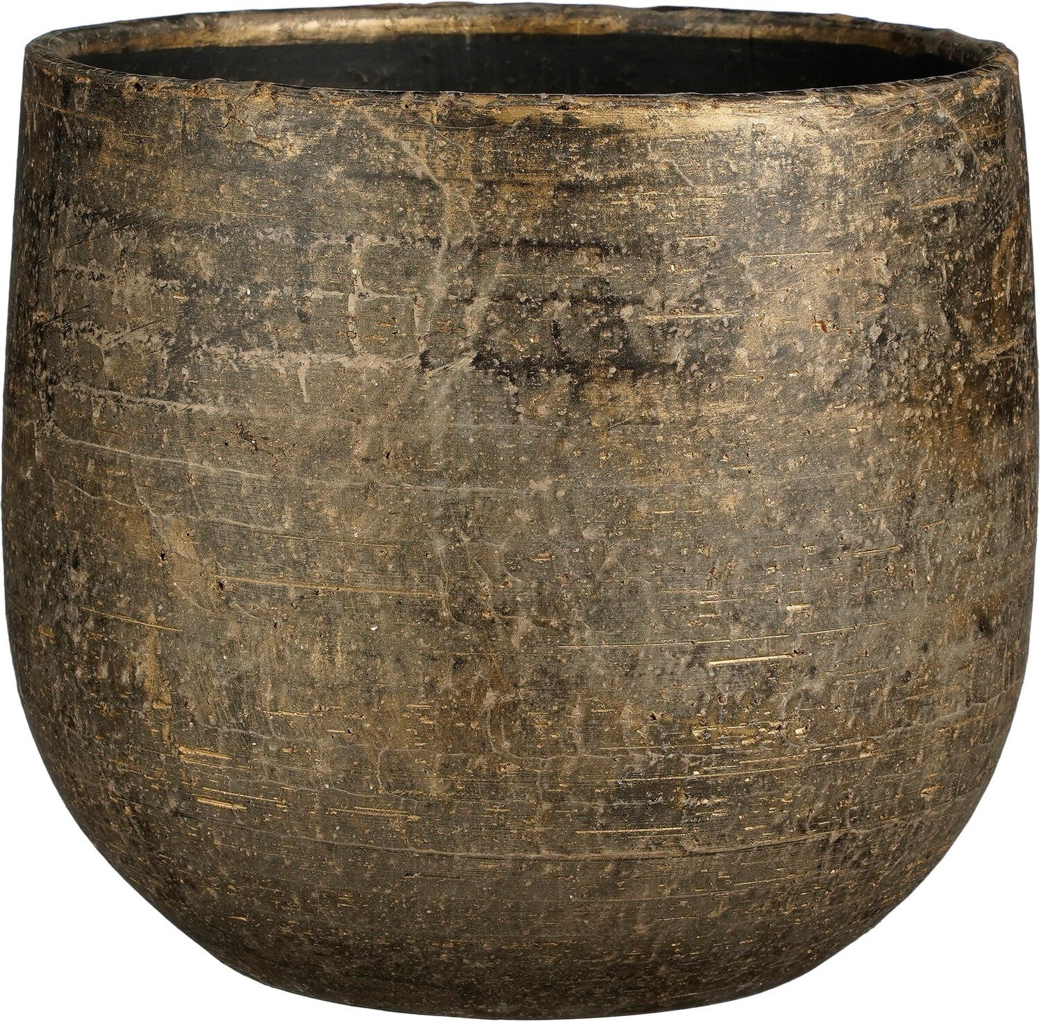 Mica Decorations bloempot Marcus goud D 29 H 25 cm