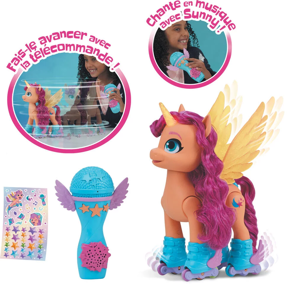 MY LITTLE PONY  - SUNNY CHANTE ET FAIT DU ROLLER