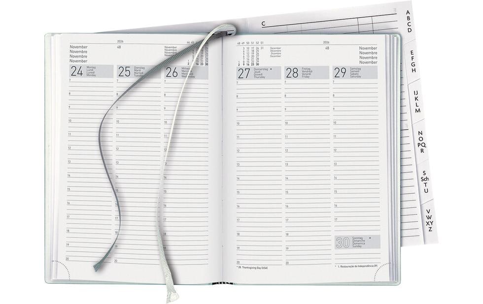 Geschäftsagenda Terminia Schwarz, 14.5 x 20.5 cmTaschenagenda 2026
