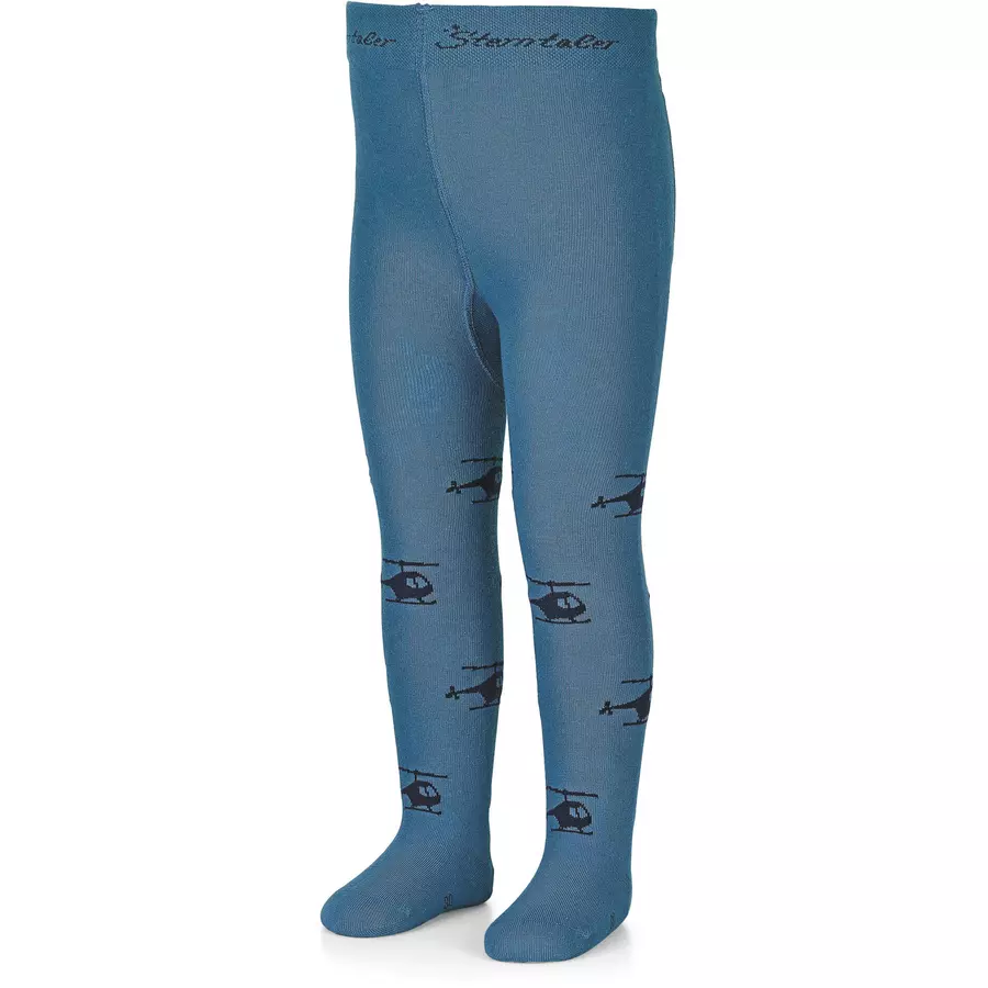 Sterntaler Strumpfhose Hubschrauber mittelblau