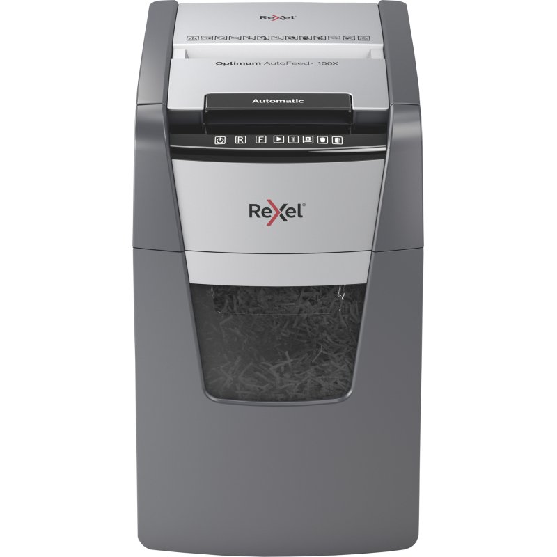 Destructeur Rexel Optimum Auto+ 150X - coupe croisée