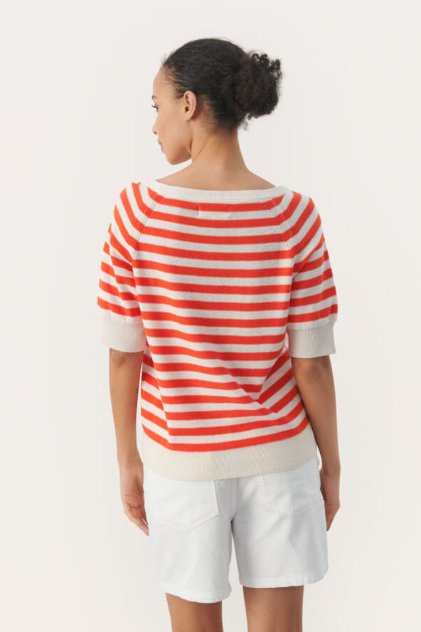 Part Two GlenniePW PU Mandarin red stripe