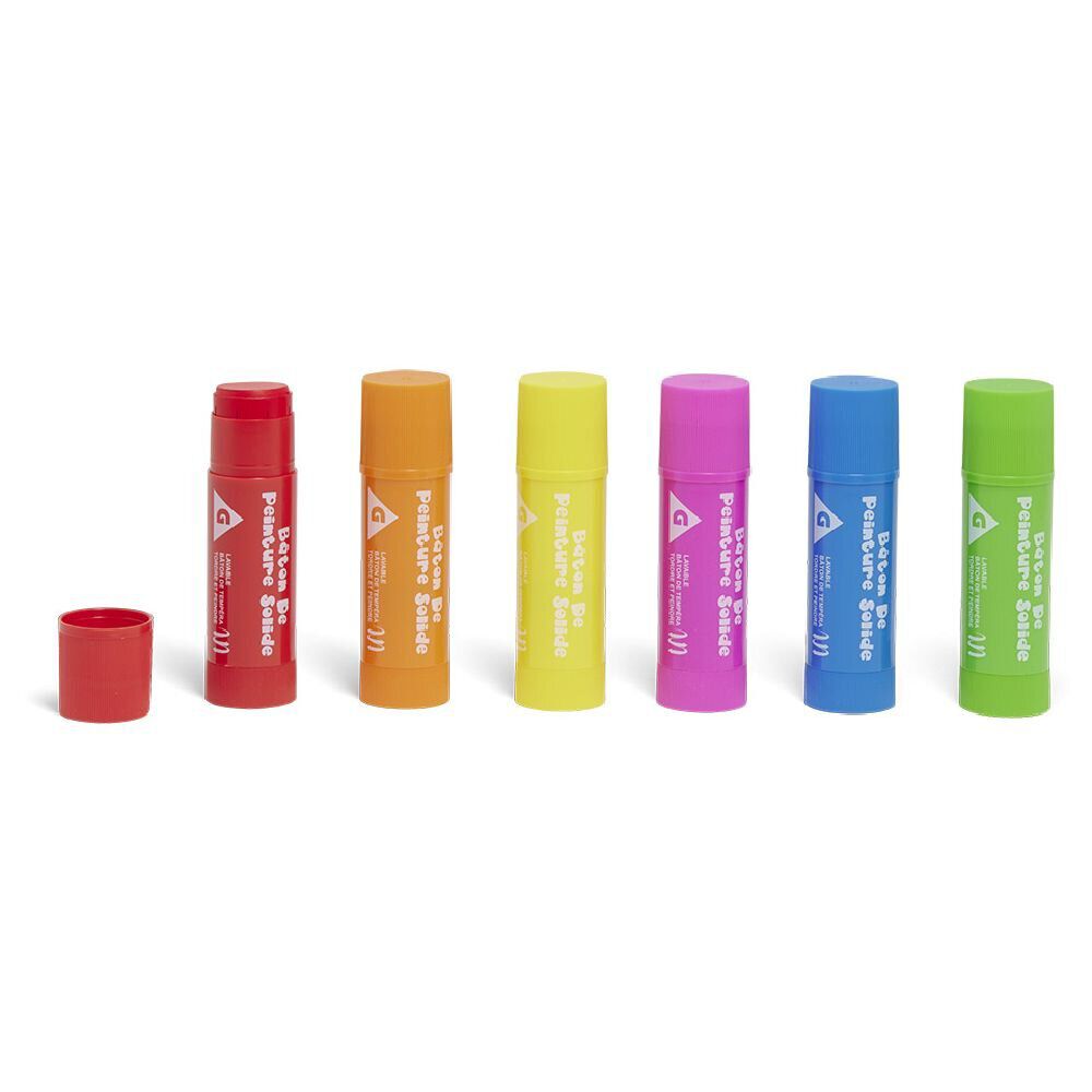 Lot de 10 bâtons de peinture solide