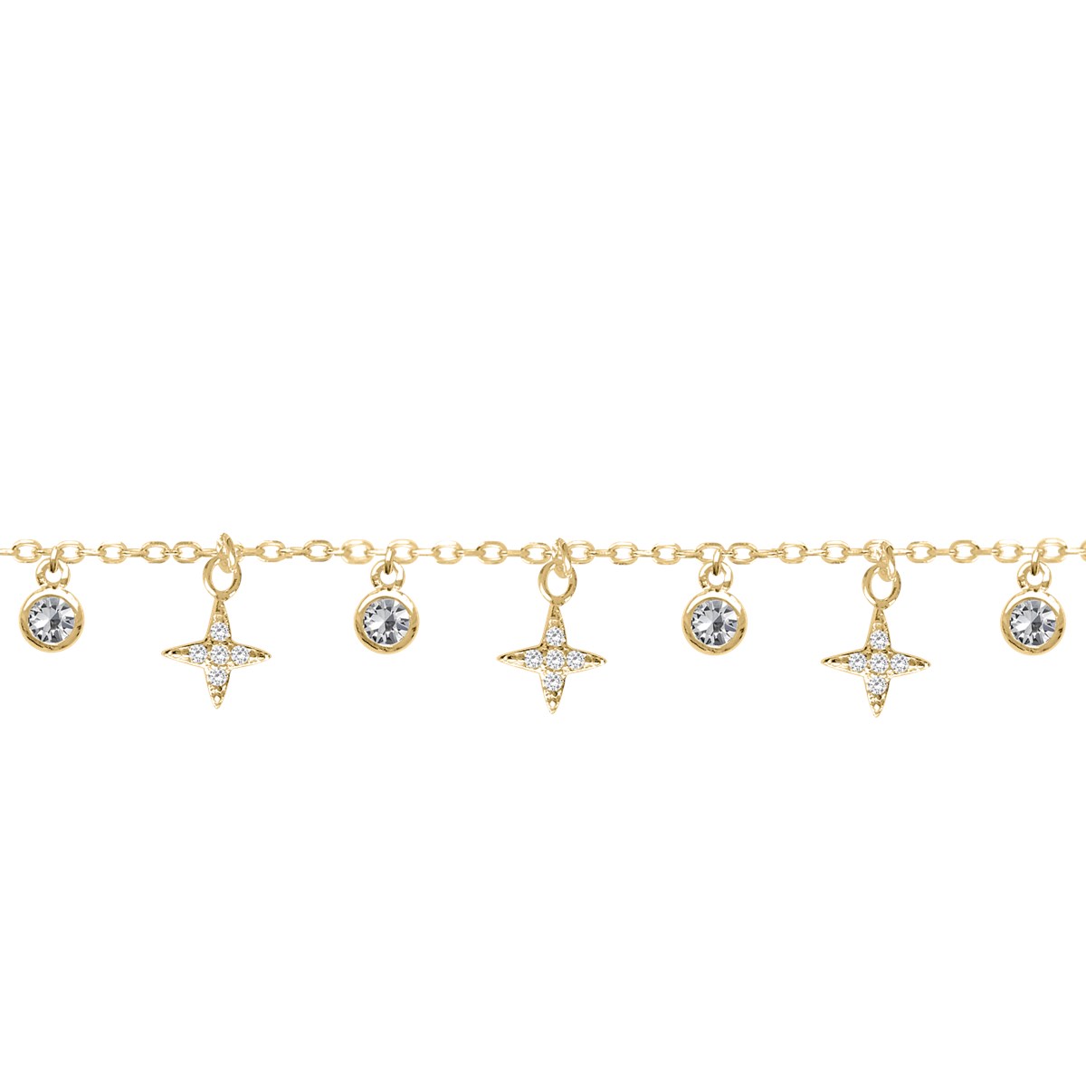 Bracelet plaqué or oxyde