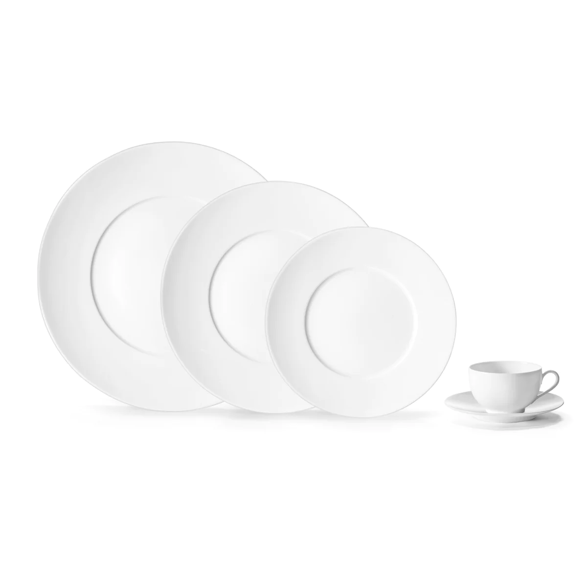 Envie Blanc - Tasse et soucoupe thé 18 cl (lot de 6) Médard de Noblat
